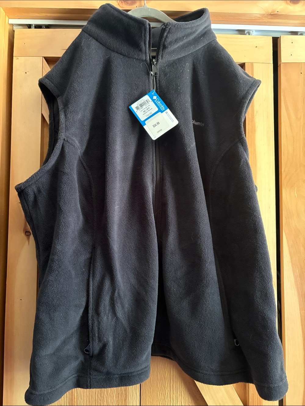 Columbia Black Fleece Full-Zip Vest 3x